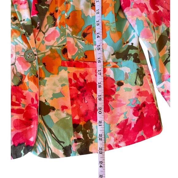 89th & Madison Floral Spring Blazer Size Small 0616J - Picture 4 of 7
